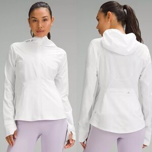 Lululemon SIZE 10 Mist Over Windbreaker in White